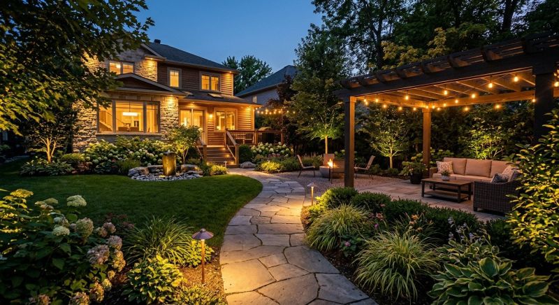 Courtyard Light Installation in Kansas City, MO
